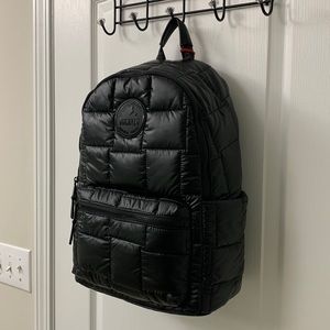 Pajar Black Quilted Puffer Backpack